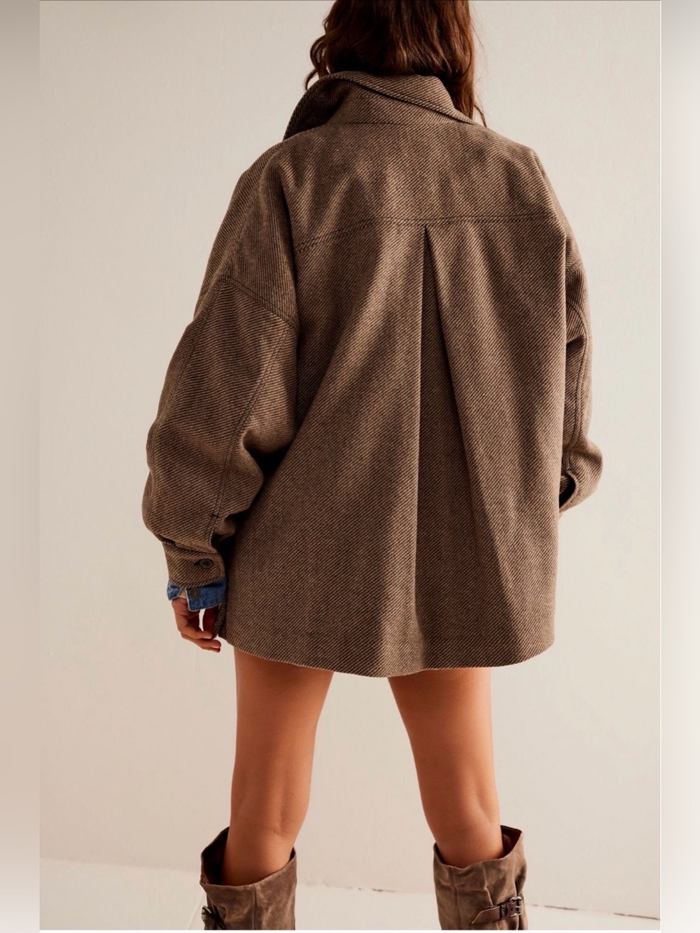 Free People Jessica Shirt Jacket Size L - Picture 15 of 16